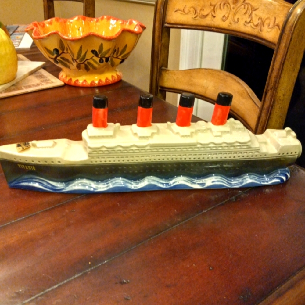 Vintage Titanic Liquor Bottle 1970